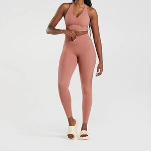 Gymshark x Whitney‎ Simmons Everyday Pocket Leggings Size Small Pink/Clay